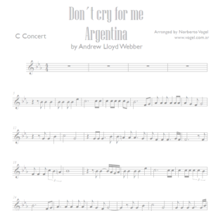 Don´t cry for me Argentina V.2